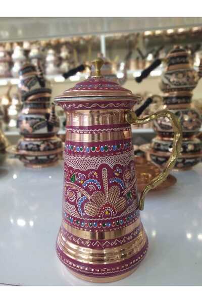 KARACA BAKIR İşlemeli Bakır Sürahi-El İşlemeli Bakır Sürahi