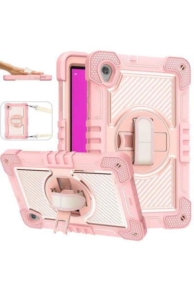 Bibilel Protective case compatible with Lenovo Tab M10 HD TB-X306F/TB-X306X, Polycarbonate T313, Pink