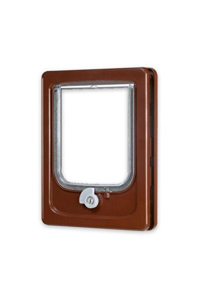 Zolux رفرف للباب الخشبي - 4 أوضاع (بني)