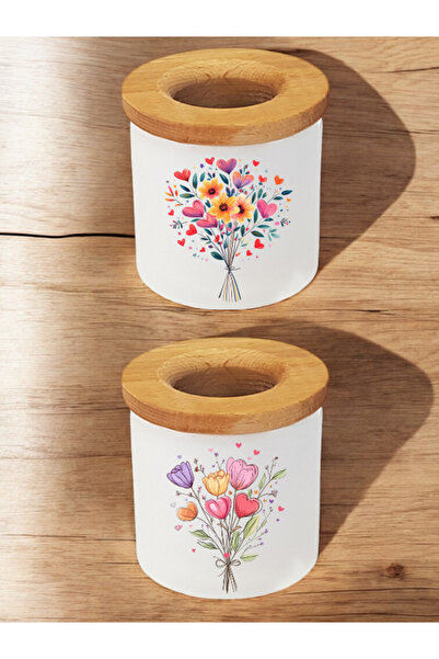 lili hediyelik Beautiful Flower Bouquet 2-Piece Pen Holder - the Most Beautif...