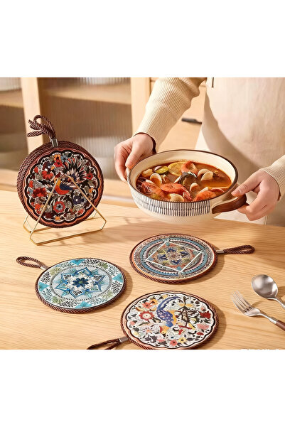 GE Kitchen Life-Bohemian style coaster/ ceramic decoration