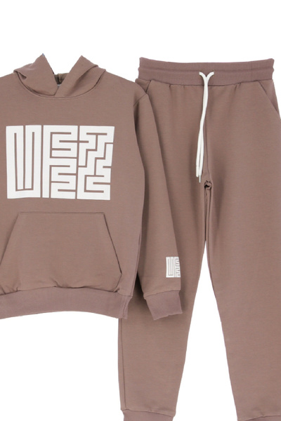 MODANINO Girl's Tracksuit Set-Zippered-High Neck- Striped Detail 12-16 Years Old 12379