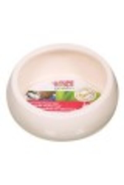 Zolux LIVING WORLD ERGONOMIC DISH WHITE - CERAMIC (120 ML)