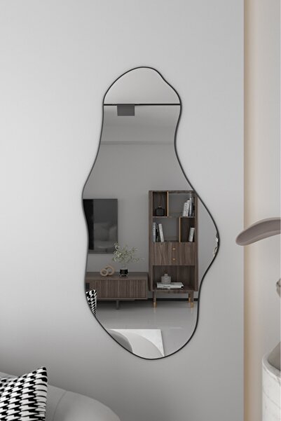 Marsah Home Ασύμμετρος καθρέφτης Bulut 115x65 εκ. Μαύρος