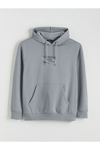 LC Waikiki XSIDE Baskılı Erkek Kalın Hoodie