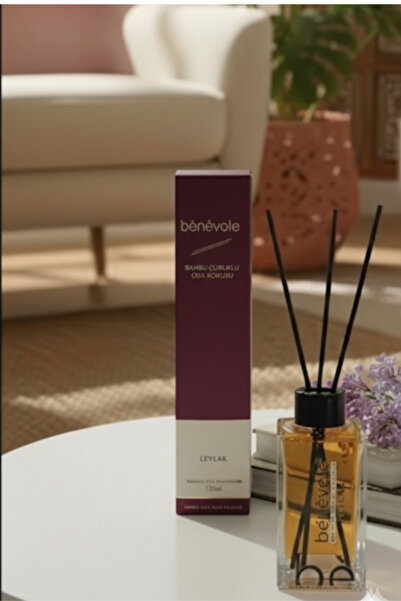 Benevole Leylak Bambu Çubuklu Oda Kokusu Şık Cam Şişe, Uzun Süre Kalıcı Ferah...