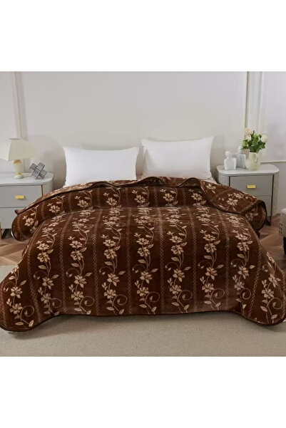 Casasicopilul Cocolino Floral Blanket 200X220 cm Brown