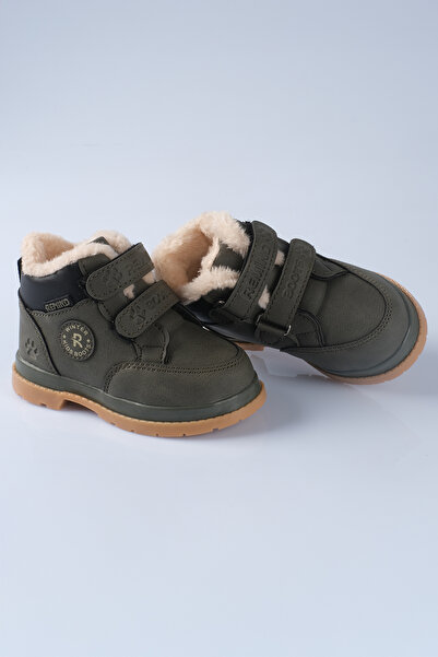 Remind İçi Yünlü Kürklü Kız Erkek Unisex Bebek Çocuk Yağmur Kar Kışlık Cırt Cırtlı Bot Ayakkabı