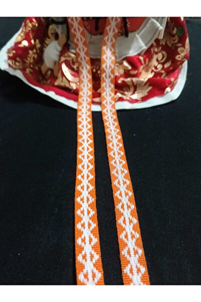 ULUPAMİR شريط منسوج ضيق باللونين البرتقالي والأبيض