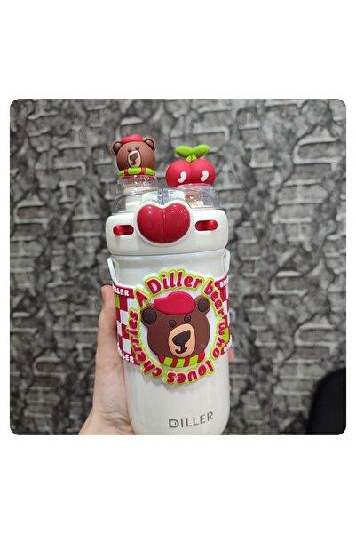 senacacollection Diller Çelik Termos Matara Çift İçim 520 ml