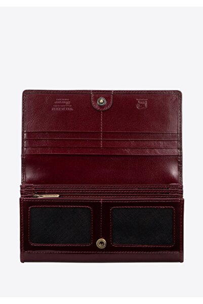 Wittchen Women's patent leather wallet, oblong, burgundy, burgundy, leather