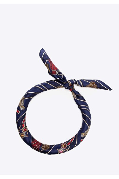 Wittchen Eșarfă de mătase pentru femei bleumarin și roșu Mătase bleumarin și roșie