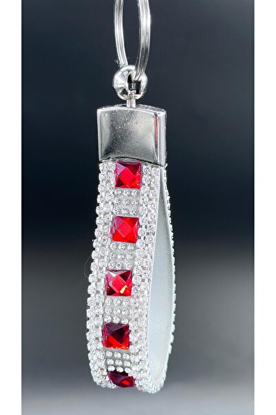 Fox Baguette Stone Keychain