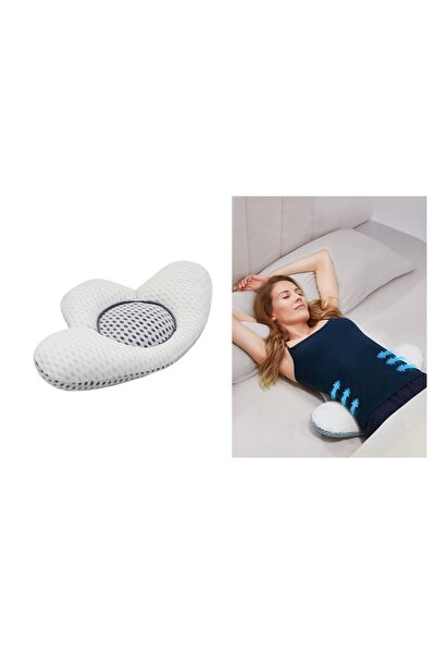 varioshop Orthopedic Lumbar Support Pillow, Multifunctional, Memory Foam, Ergonomic, Breathable Cove