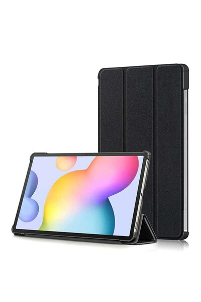 Bibilel Protective case compatible with Samsung Galaxy Tab S7/S8, Microfiber, FoldPro, T521, Black