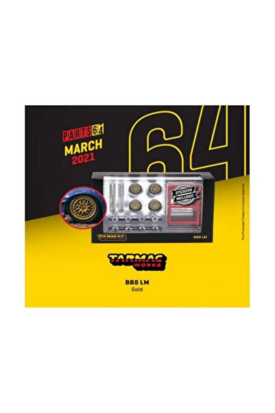 Tarmac Комплект от 4 златни джанти BBS lm, 1:64