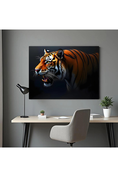 Printees Tablou - Tigru în întuneric - Canvas pe șasiu - 40x30 cm