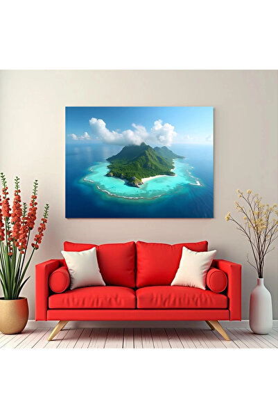 Printees Tablou - O insulă izolată - Canvas pe șasiu - 40x30 cm