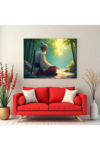 Printees Tablou - Bătrânul războinic japonez - Canvas pe șasiu - 40x30 cm