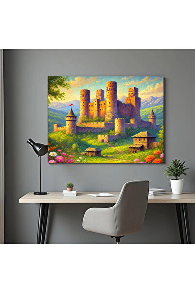 Printees Tablou Castel - Canvas pe șasiu