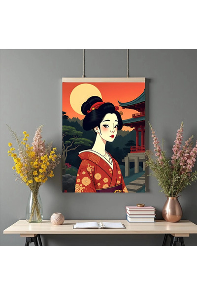 Printees Tablou - Geiha la apus