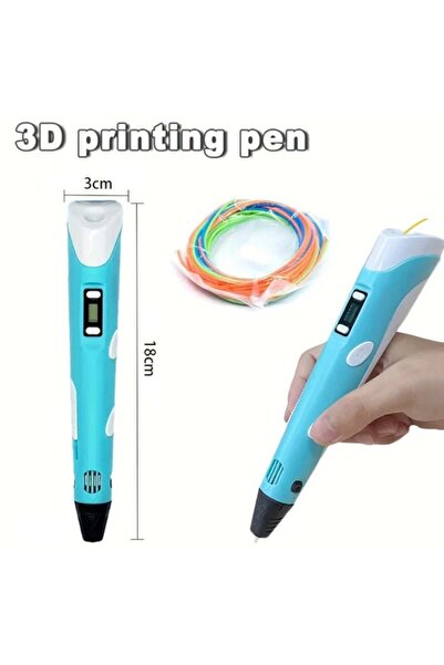 ENAGRO 3D Pen, PLA filament 100m, blue/white, ergonomic, friendly, for children