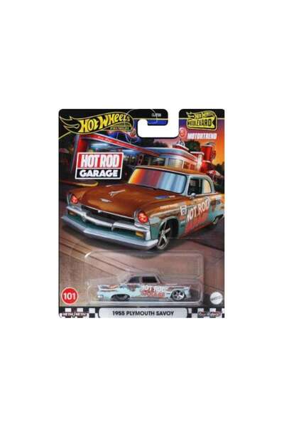 HOT WHEELS Macheta auto Custom Plymouth Savoy #101 1955 1:64 Hotwheels