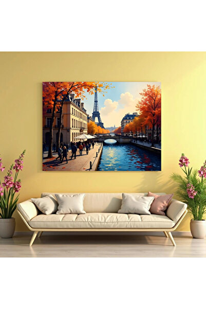 Printees Tablou - Pe malurile Senei - Canvas pe șasiu