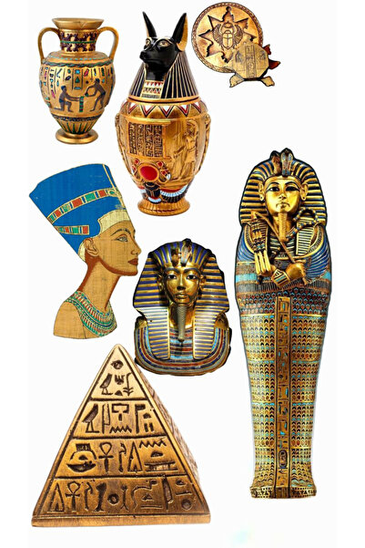 BK Design Antik Mısır Telefon Laptop Notebook Tablet Defter Matara Stiker Eti...