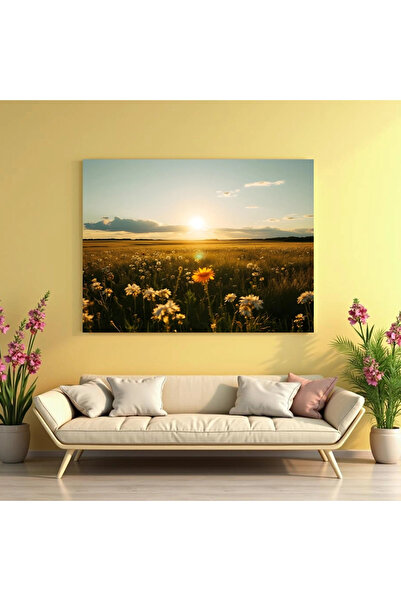 Printees Tablou - Apus peste câmpie