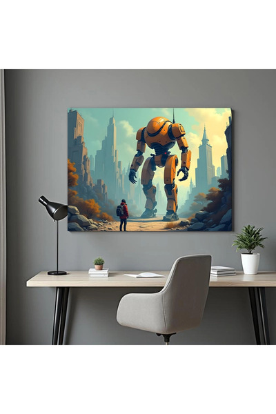 Printees Tablou - Păzitorul orașului - Canvas pe șasiu