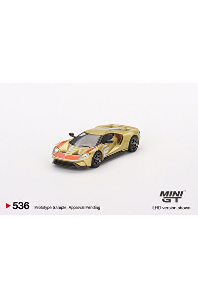 mini gt Macheta auto Ford GT Holman Moody Heritage Auriu 1:64 MGT536