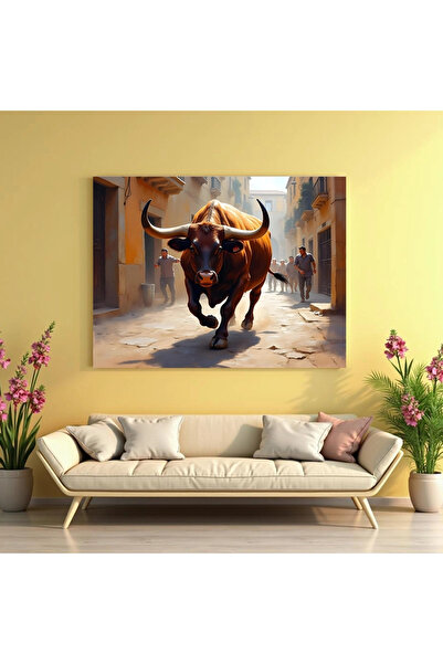 Printees Tablou - Taur la Sanfermines