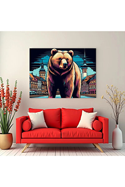 Printees Tablou - Urs în Transilvania - Canvas pe șasiu - 40x30 cm