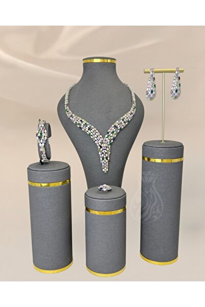 Un مجموعة مجوهرات الزركون - همس الطيف