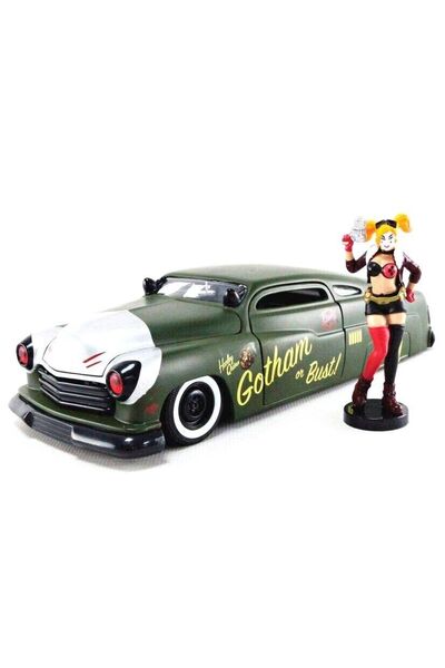 Jada Macheta auto Mercury 1951 + Figurina Harley Quinn 1:24