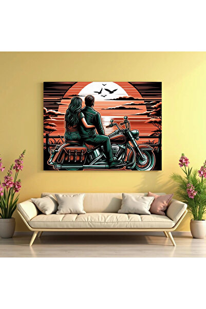 Printees Tablou - Privire spre apus - Canvas pe șasiu