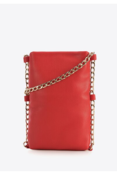 Wittchen Woman Mini Quilted -leather Rectangular Bag with Chain, Red, Red -le...