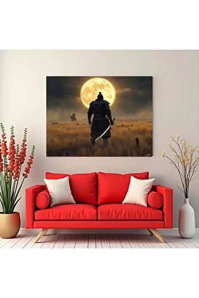Printees Tablou - Samurai în noapte - Canvas pe șasiu - 40x30 cm