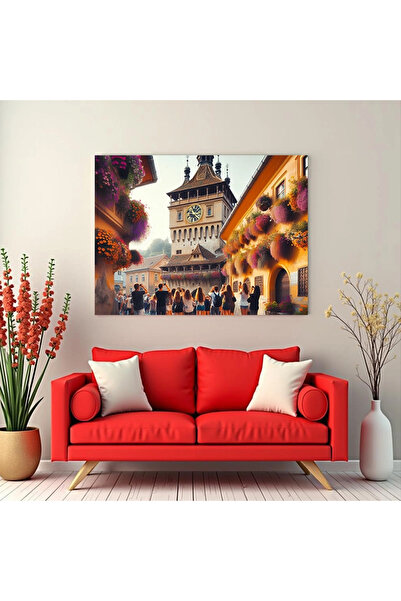 Printees Tablou - Turnul cu Ceas - Canvas pe șasiu - 40x30 cm