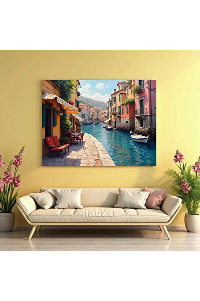 Printees Tablou - Canalul - Canvas pe șasiu