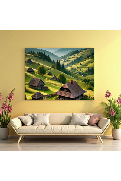 Printees Tablou - Un sat de munte