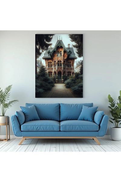 Printees Tablou - O casă decorată - Canvas pe șasiu - 40x30 cm