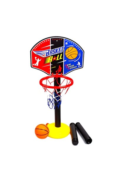 OEM Coș de baschet cu suport, minge și pompă de aer, înălțime 1,2 m