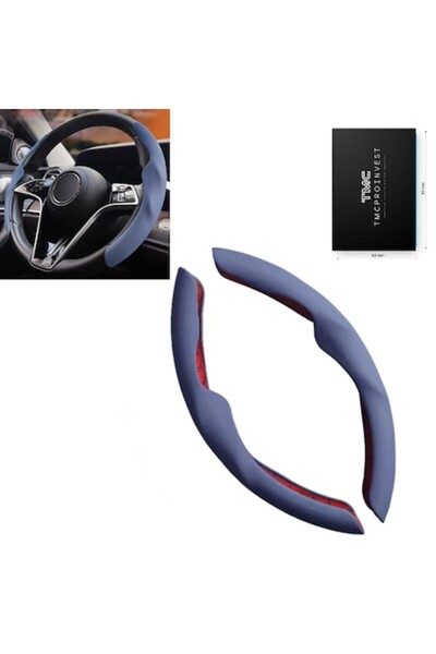 OEM Set of 2 carbon fiber half covers, with free air freshener, Fiber Liquid Grey color