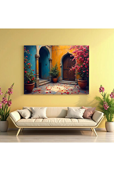 Printees Tablou - Ușă andaluză - Canvas pe șasiu