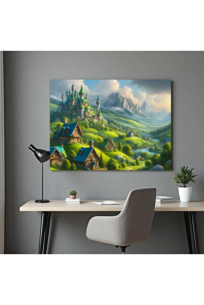 Printees Painting - Enchanted Land - Canvas on frame