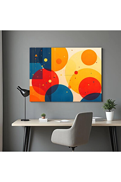 Printees Tablou - Cercuri - Canvas pe șasiu - 40x30 cm