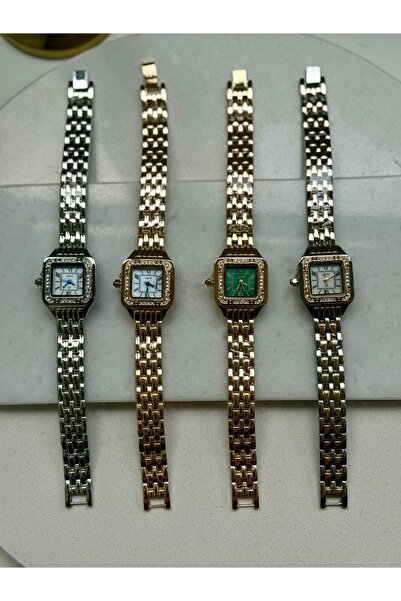 HOUSEKİ Stone Embroidered Straw Cord Women's Wristwatch