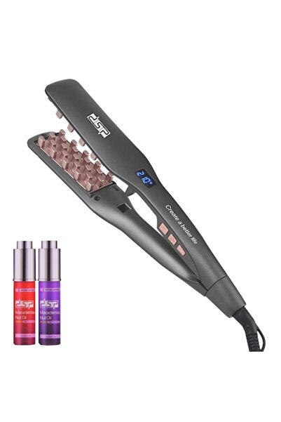 DSP Profesional Professional Hair Crimping Iron, Ceramic, 130-210°C, LCD